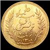 1891-A Tunisia 20 Franc Gold .1867AGW UNCIRCULATED