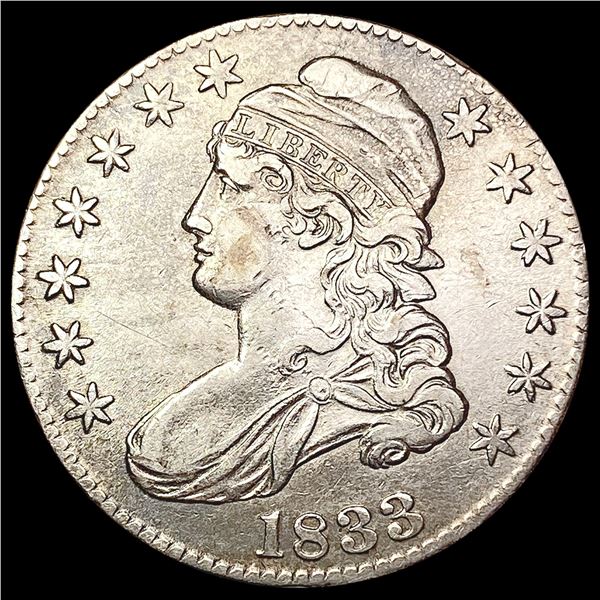 1833 Capped Bust Half Dollar CLOSELY UNCIRCULATED