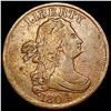 Image 1 : 1804 Draped Bust Half Cent Spiked Chin LIGHTLY CIRCULATED