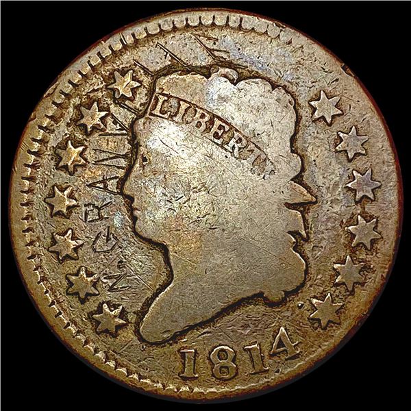 1814 Classic Head Large Cent NICELY CIRCULATED
