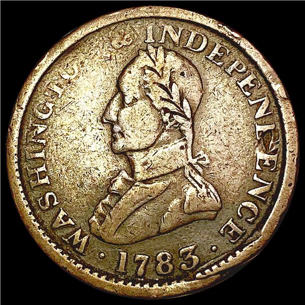 1783 Colonial Washington Draped Bust Cent NICELY CIRCULATED