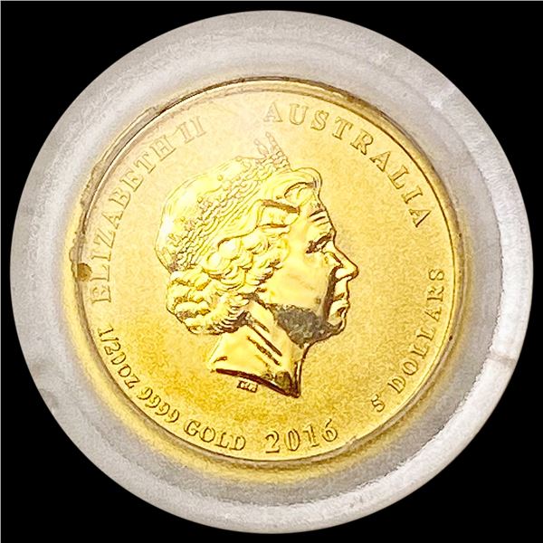 2016 Australia Gold $5 Lunar Monkey 1/20oz GEM PROOF