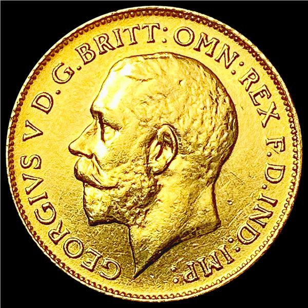 1913 Great Britain 1/2 Sovereign CLOSELY UNCIRCULATED