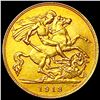 Image 2 : 1913 Great Britain 1/2 Sovereign CLOSELY UNCIRCULATED