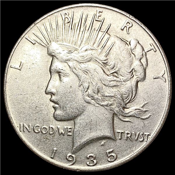 1935 Silver Peace Dollar CLOSELY UNCIRCULATED