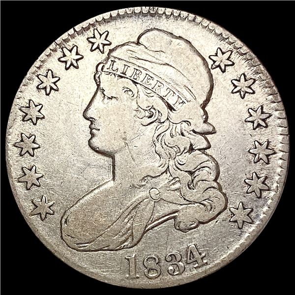 1834 Capped Bust Half Dollar LIGHTLY CIRCULATED