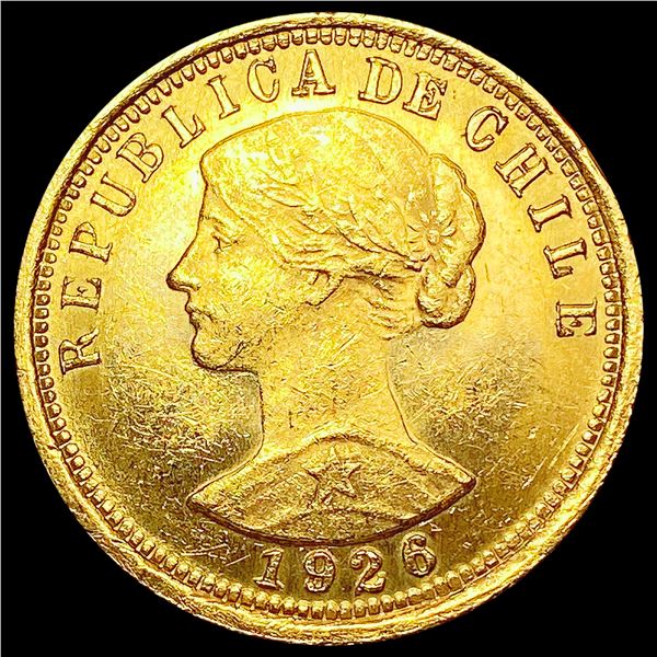 1926 Chile Gold 100 Peso .5885oz AGW UNCIRCULATED
