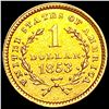Image 2 : 1853 Type 1 Dollar CLOSELY UNCIRCULATED