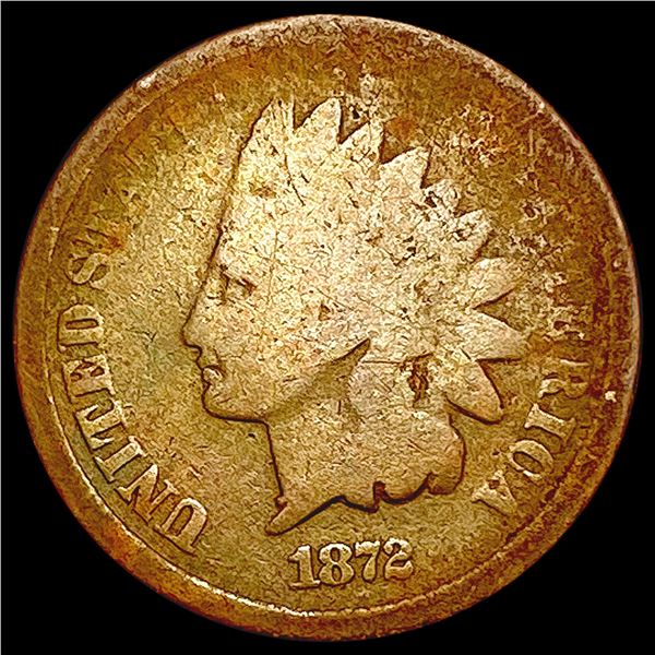 1872 Indian Head Cent NICELY CIRCULATED
