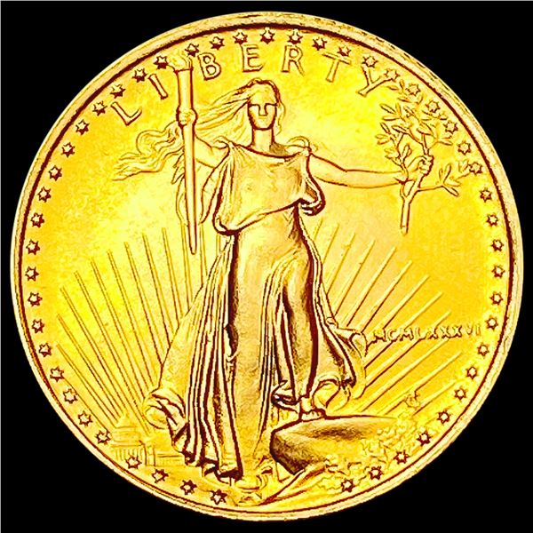 1986 1/10th oz $5 American Gold Eagle SUPERB GEM BU
