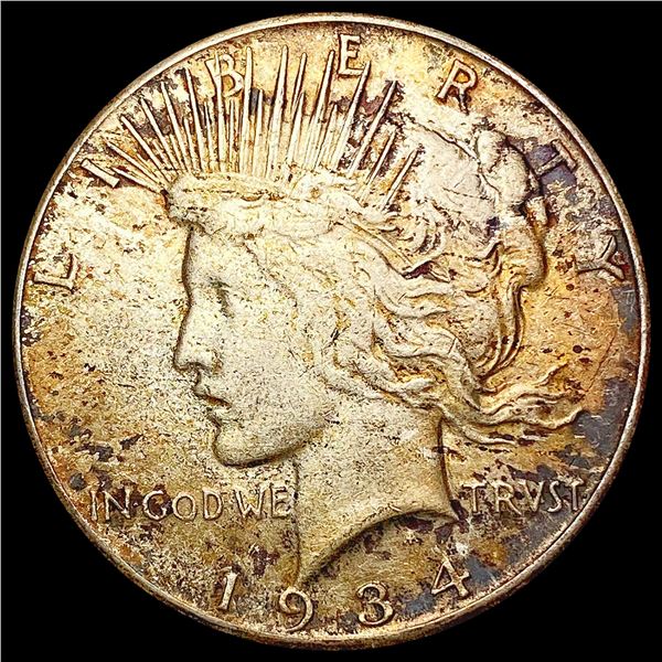 1934-S Silver Peace Dollar CLOSELY UNCIRCULATED