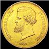 Image 1 : 1857 Brazil Gold 20000 Reis .5286oz AGW CHOICE AU