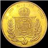Image 2 : 1857 Brazil Gold 20000 Reis .5286oz AGW CHOICE AU
