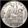Image 1 : 1885 Peru Silver 1 Sol CLOSELY UNCIRCULATED