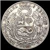 Image 2 : 1885 Peru Silver 1 Sol CLOSELY UNCIRCULATED