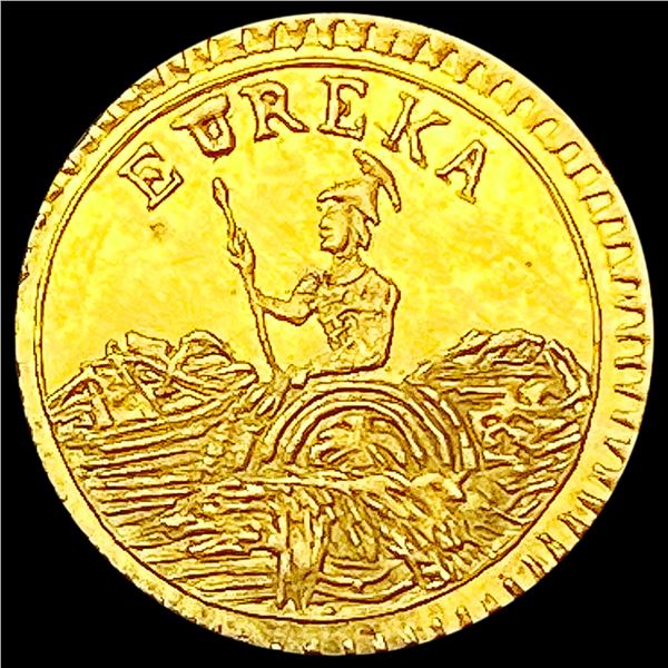 1884 California Gold Eureka Quarter Dollar HIGH GRADE