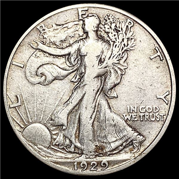 1929-S Walking Liberty Half Dollar LIGHTLY CIRCULATED