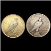 Image 2 : [2] 1922&1924 Silver Peace Dollar CLOSELY UNCIRCULATED