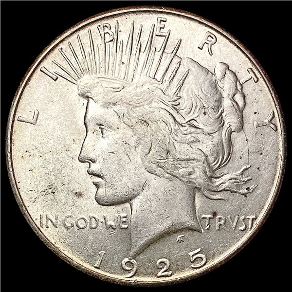 1925-S Silver Peace Dollar CLOSELY UNCIRCULATED