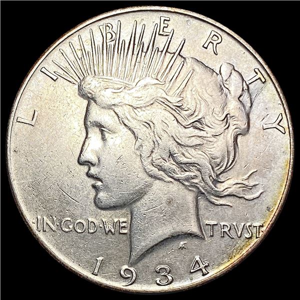 1934-S Silver Peace Dollar LIGHTLY CIRCULATED