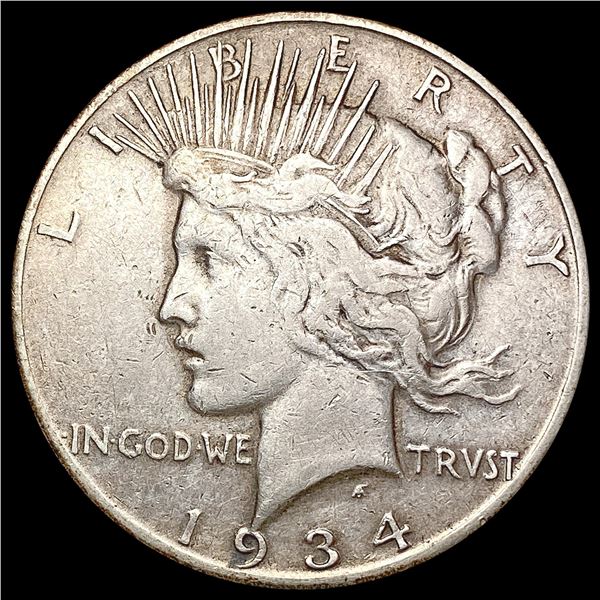 1934-S Silver Peace Dollar LIGHTLY CIRCULATED