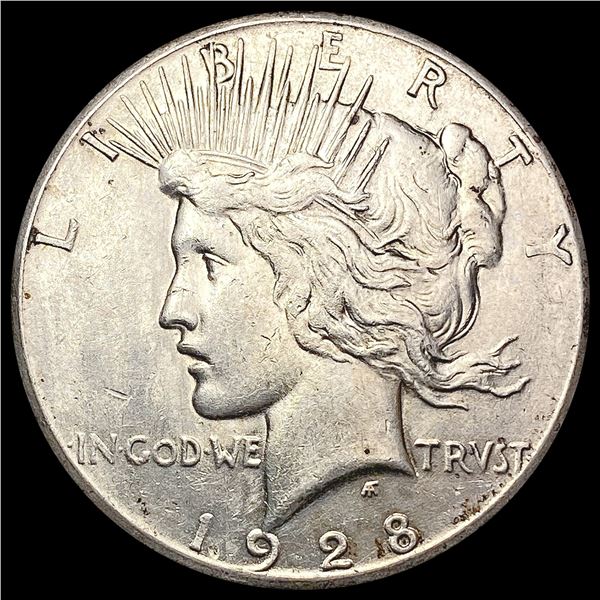 1928 Silver Peace Dollar CLOSELY UNCIRCULATED