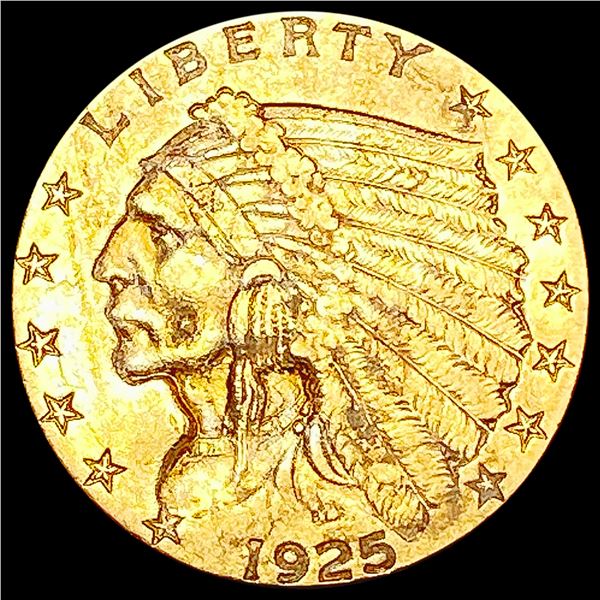 1925 $2.50 Gold Quarter Eagle CLOSELY UNCIRCULATED