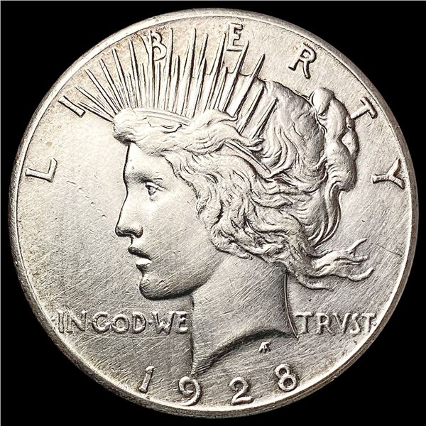 1928 Silver Peace Dollar CLOSELY UNCIRCULATED