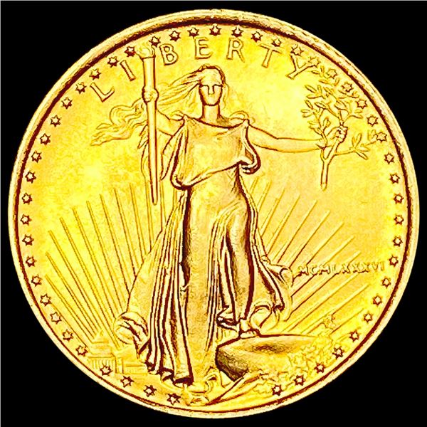 1986 1/10th oz $5 American Gold Eagle SUPERB GEM BU