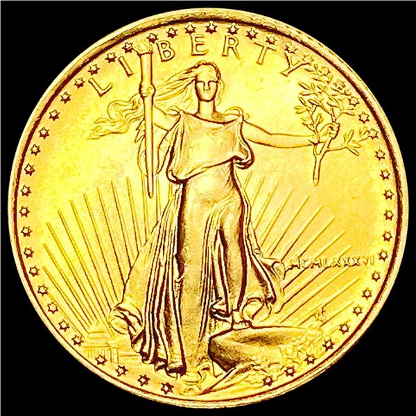 1986 1/10th oz $5 American Gold Eagle SUPERB GEM BU