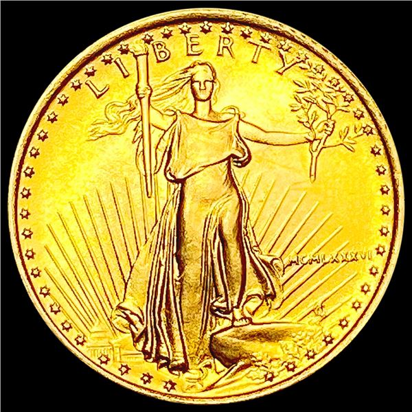 1986 1/10th oz $5 American Gold Eagle SUPERB GEM BU