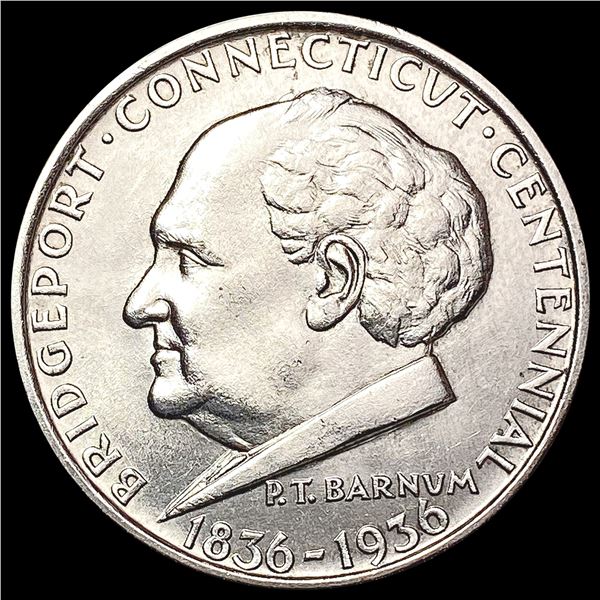 1936 Bridgeport Half Dollar GEM BU