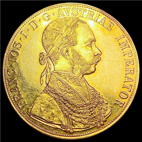 1915 Austria Gold 4 Ducat .4428oz AGW CHOICE PROOF