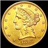 Image 1 : 1881 $5 Gold Half Eagle CHOICE BU