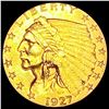 Image 1 : 1927 $2.50 Gold Quarter Eagle CLOSELY UNCIRCULATED