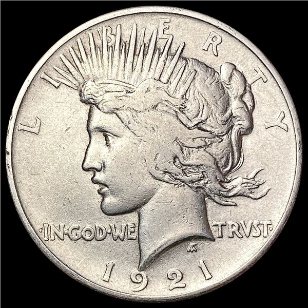 1921 Silver Peace Dollar NEARLY UNCIRCULATED
