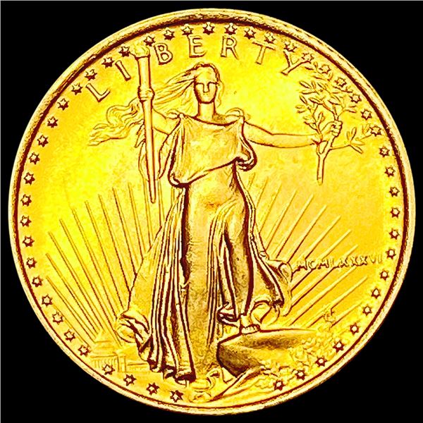 1986 1/10th oz $5 American Gold Eagle SUPERB GEM BU