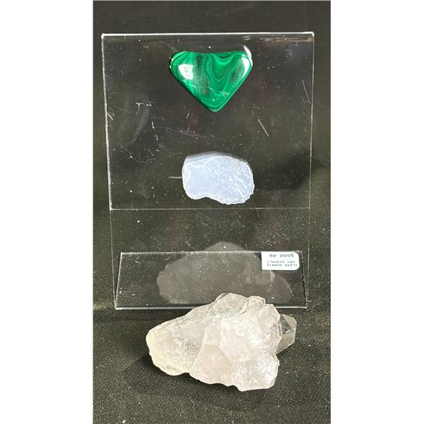 CLEAR QUARTZ ART DISPLAY RETAILS $600