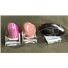 Image 2 : STRAWBERRY QUARTZ STONE RETAILS $280, AGATE STONE RETAILS $280 & BLACK OBSIDIAN STONE RETAILS $280