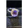 Image 2 : NEW 5 CT AMETHYST GEMSTONE ADJUSTABLE RING