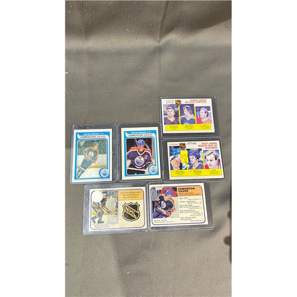 LOT OF 6 ASSORTED WAYNE GRETZKY HOCKEY CARDS