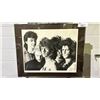 Image 2 : FRAMED ARTIST SIGNED PRINT OF THE ROLLING STONES APPROX 24X30" AND ROLLING STONES STEEL WHEELS THE