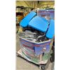 Image 2 : PALLET OF ASSORTED ITEMS INCLUDING; FOLDING TABLE, VACUUM PARTS AND MORE