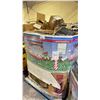 Image 1 : GAYLORD OF ASSORTED ITEMS INCLUDING; FELLOWES PAPER SHREDDER, SOLAR LIGHTING, AND MORE
