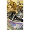 Image 2 : GAYLORD OF ASSORTED ITEMS INCLUDING; FELLOWES PAPER SHREDDER, SOLAR LIGHTING, AND MORE