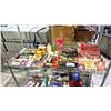 Image 1 : SHELF LOT OF ASSORTED MAKEUP, BATH BOMBS, AND MORE