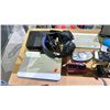 Image 4 : SHELF OF ASSORTED ELECTRONICS INCLUDING; VR HEADSET, PSVITA, HEADSET AND MORE