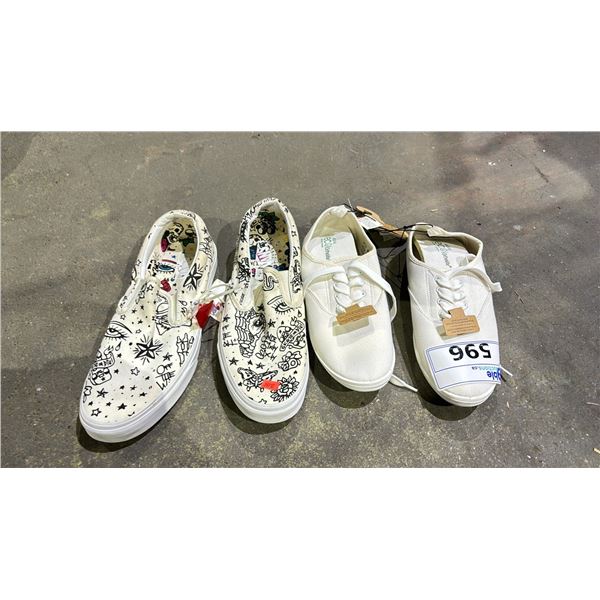 PAIR OF VANS SIZE 11 AND PAIR OF ARDENES SHOES SIZE 9