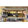 Image 1 : SHELF LOT OF SNOWBOARD, SKATEBOARD, SCOOTER AND MORE
