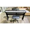 Image 1 : CASIO DIGITAL PIANO WITH STOOL MODEL CDP-S100 (NO POWER CORD *UNKNOWN WORKING CONDITION/ MAY BE